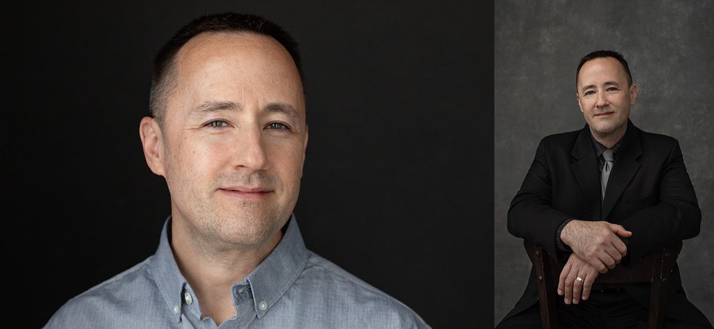 Men's headshot and men's portrait