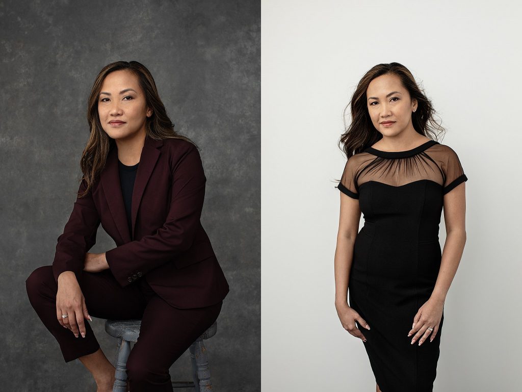 Women's business portrait and women's portrait