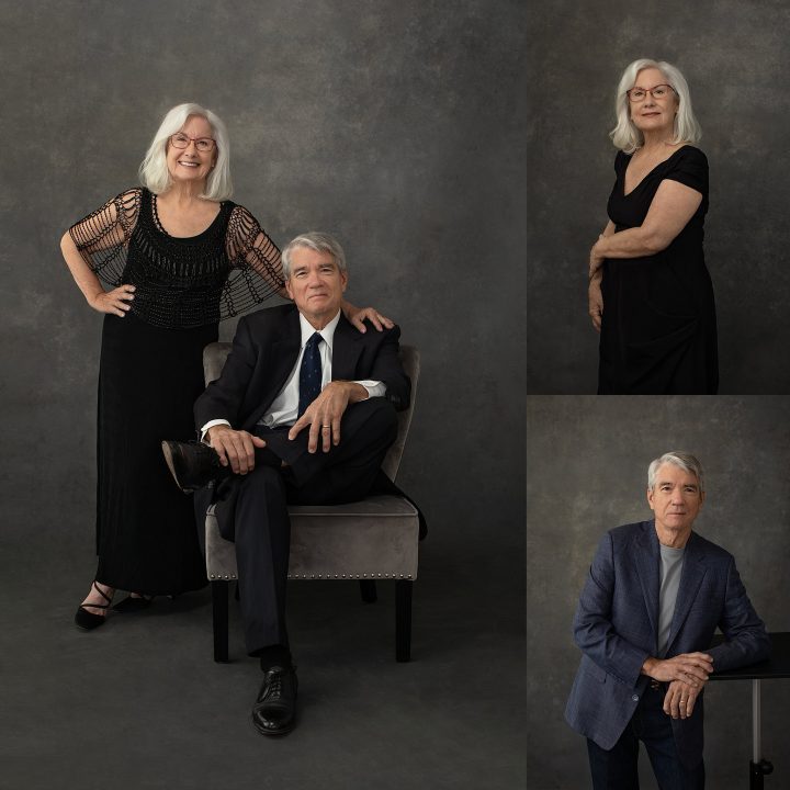 studio portraits of a couple