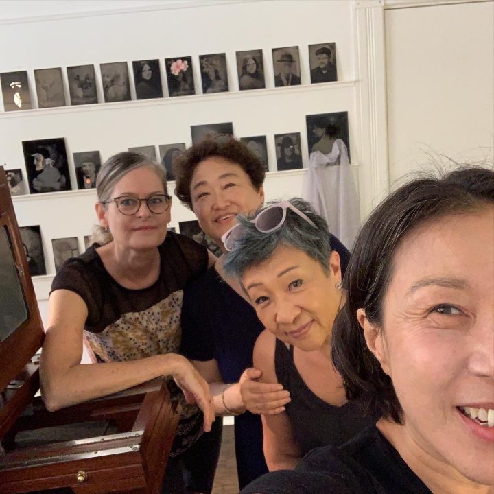 A cell phone selfie taken by Hwa