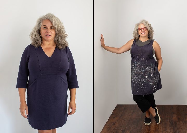 Before and after styling, lighting, and direction: Cheryl, artist
