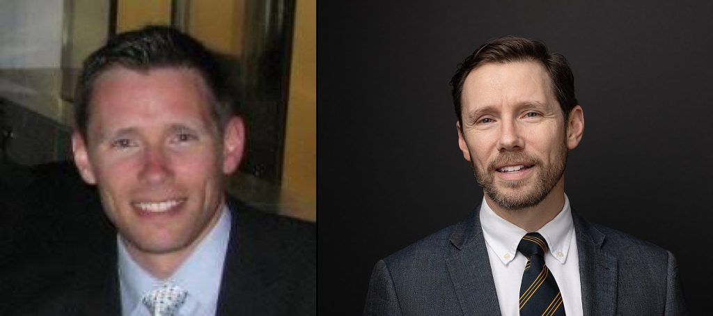 New headshots after 20 years! Before and after photos of Jon's business profile