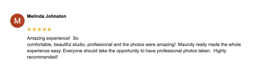 A five star Google Business Review from Melinda Johnston, NH Physical Therapist