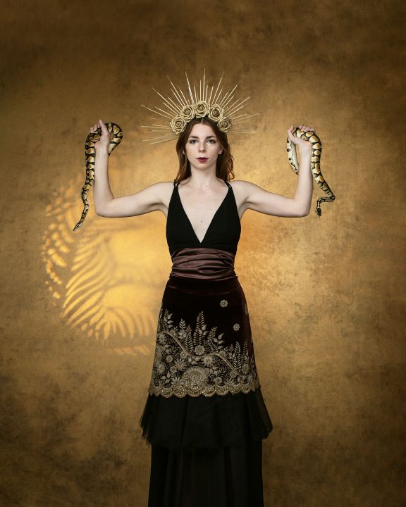 Portrait of Erin as The Snake Goddess for International Women's Day 2025 (Rights, Equality, and Empowerment)