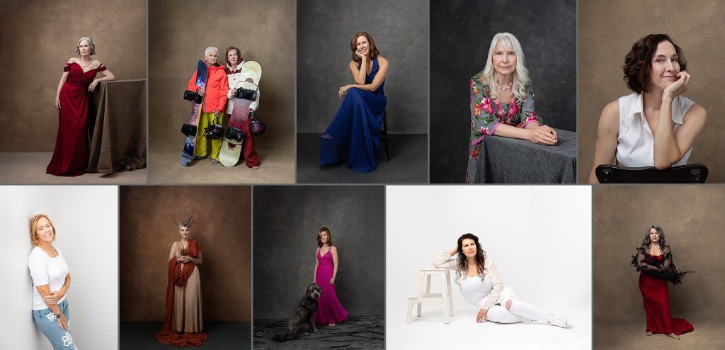 The women of The Over 50 Revolution - a collage for Spring Open Studio & Celebration!