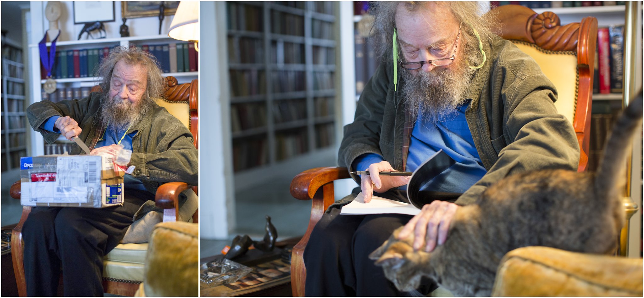 Portraits of the Poet Donald Hall in His Home | Maundy Mitchell Photography