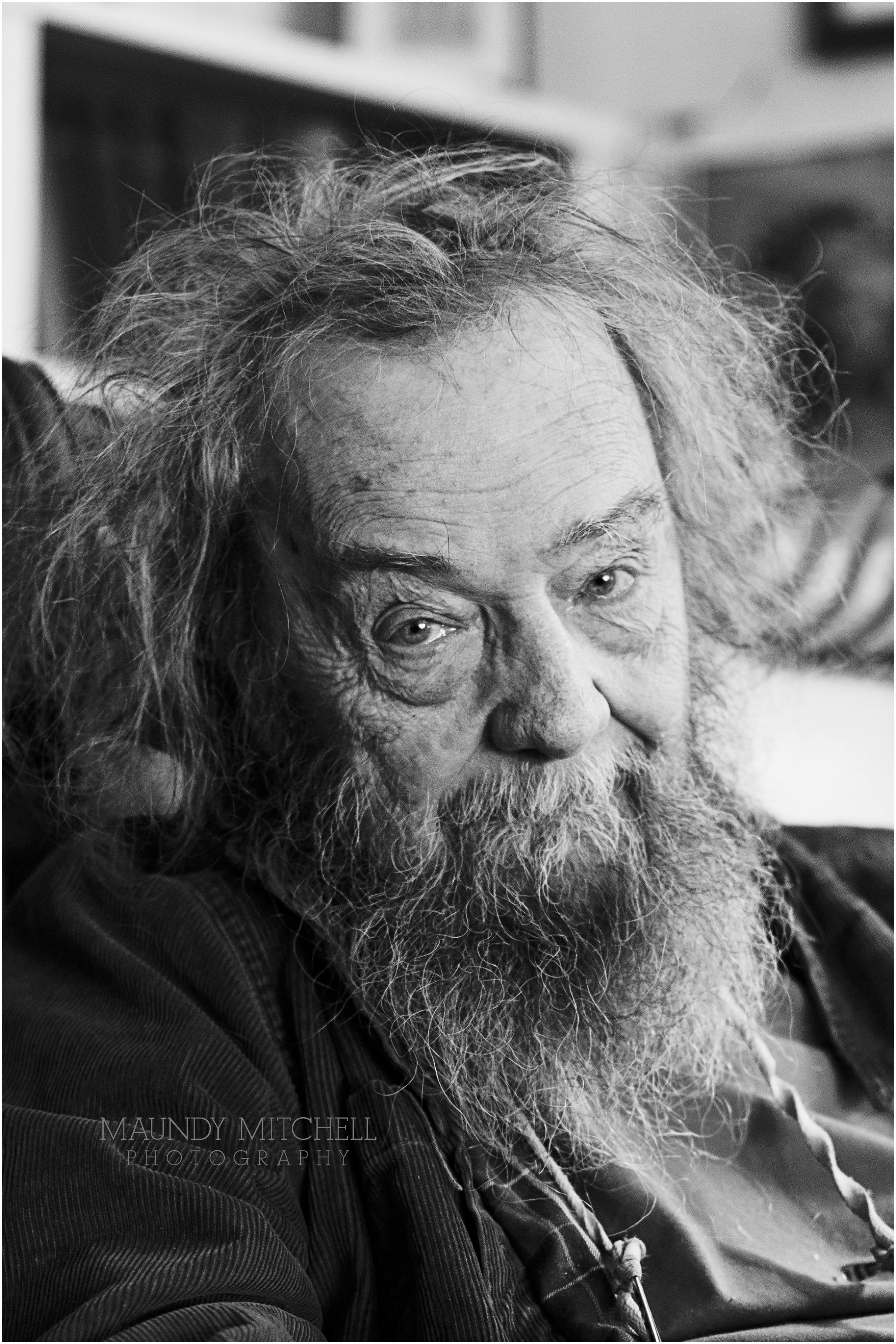 Donald Hall black & white portrait