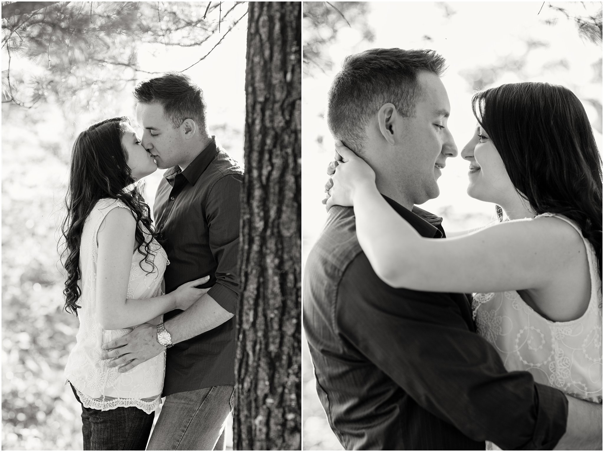 Black & White Engagement Portraits