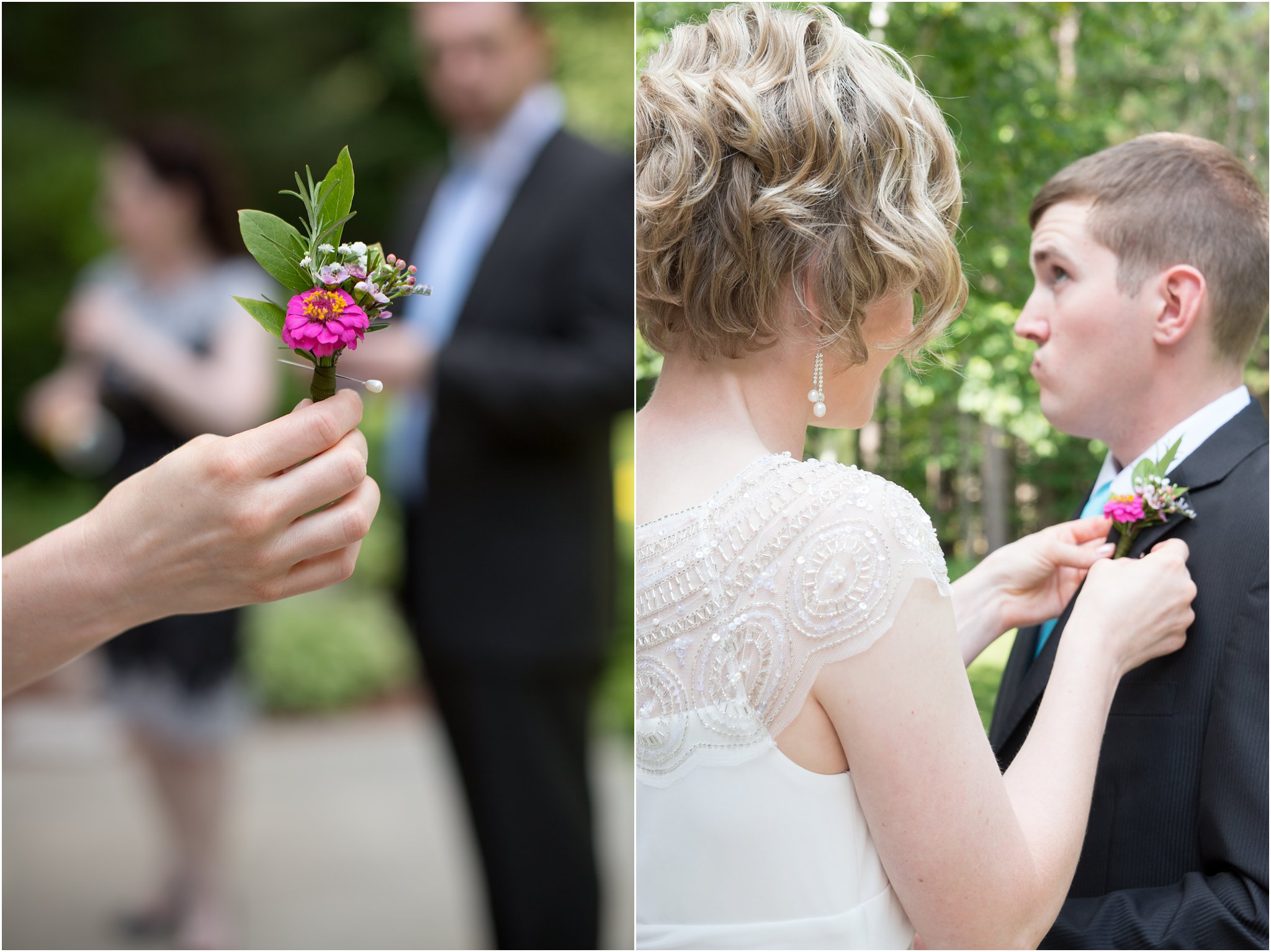 Pinning Boutonniere