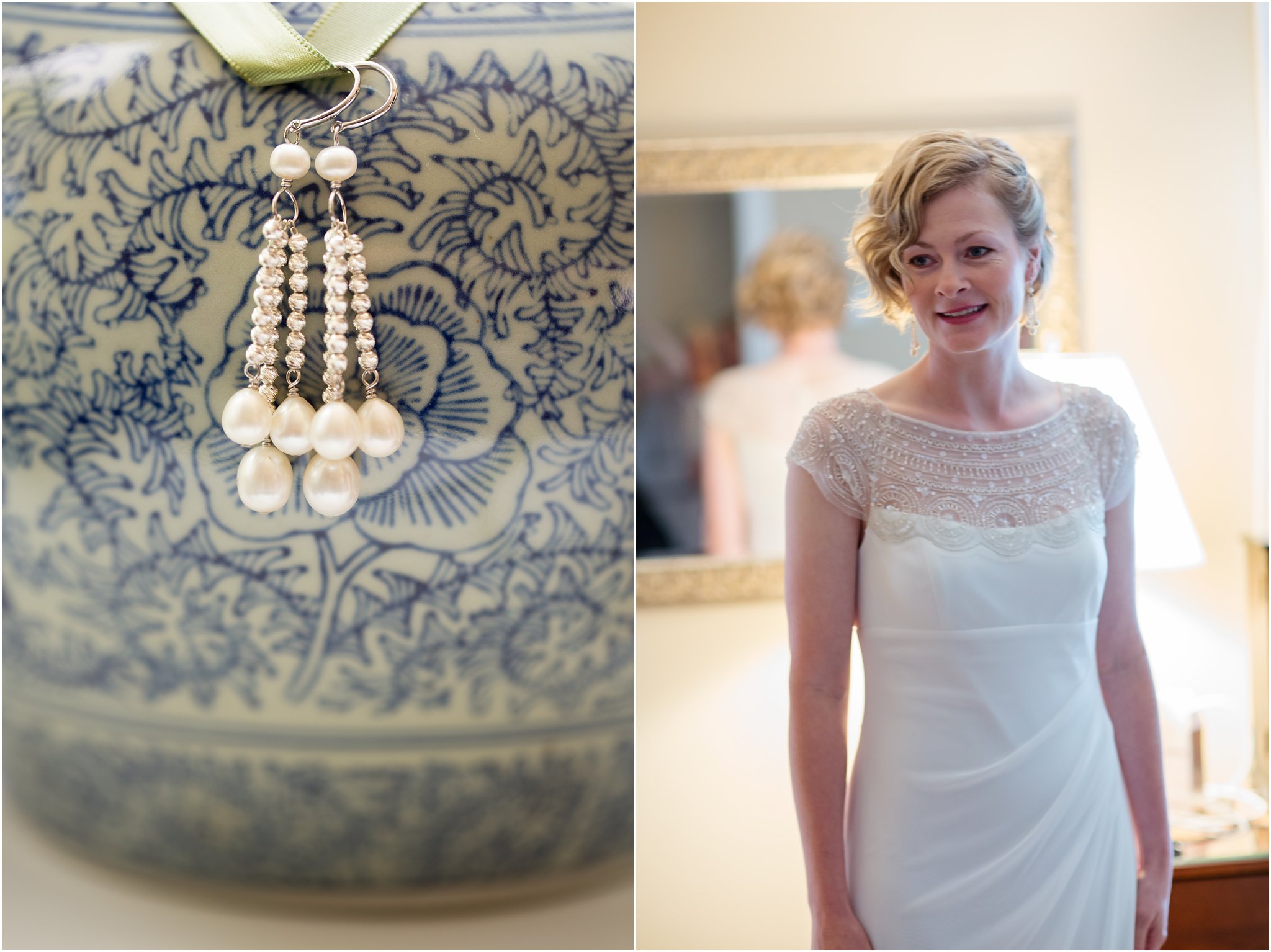 Earrings and Bride in Mirror