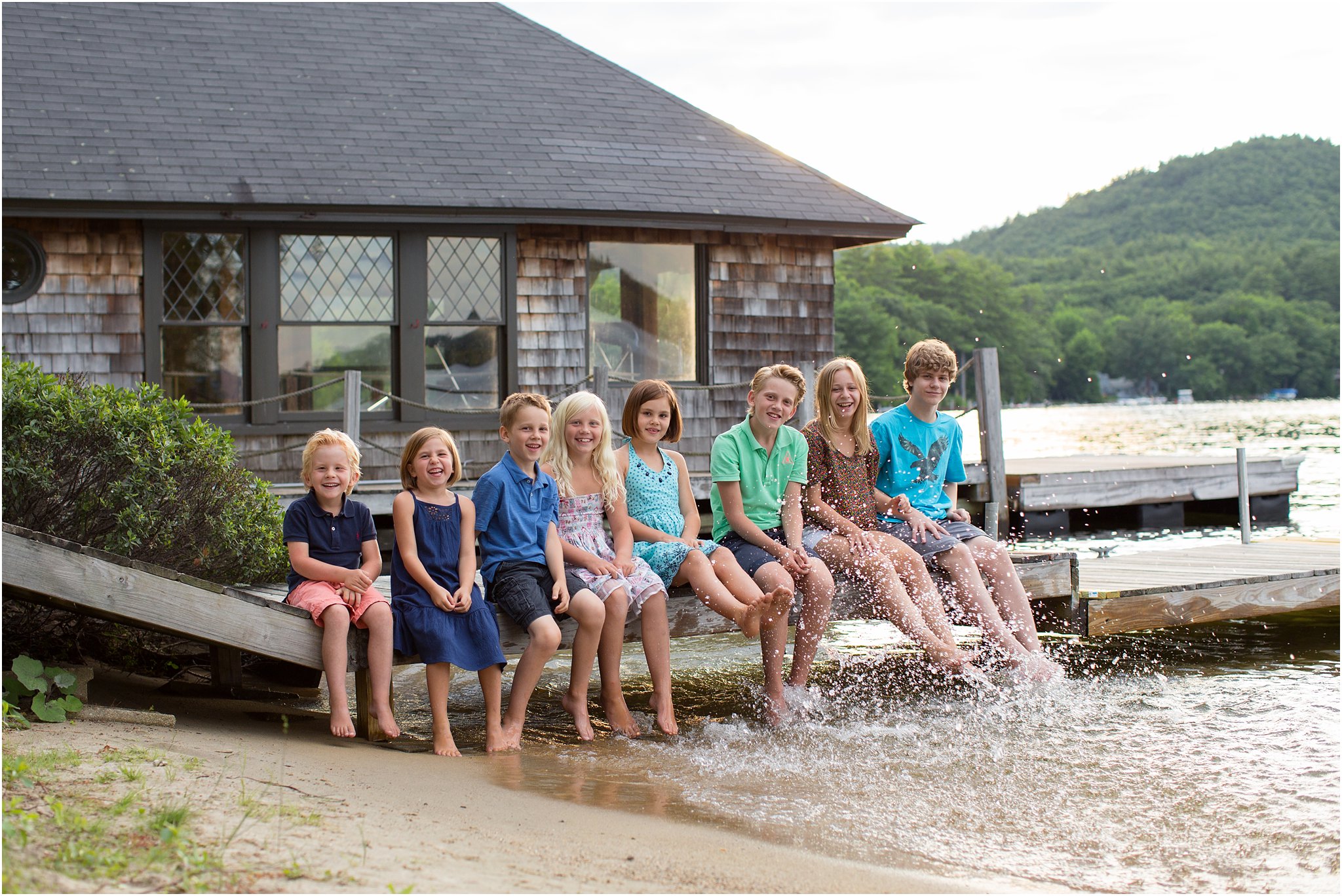 Children on a Dock in NH