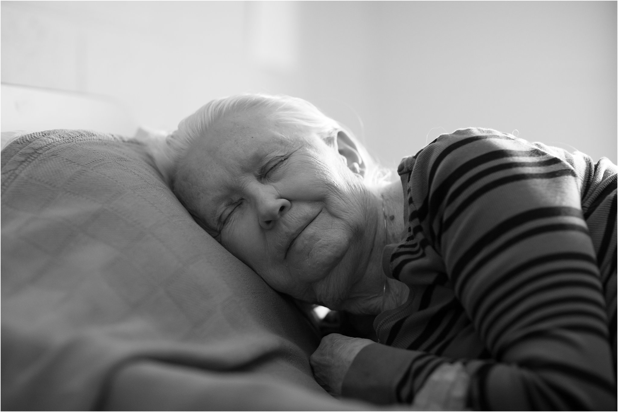 Portrait of Elderly Woman Sleeping