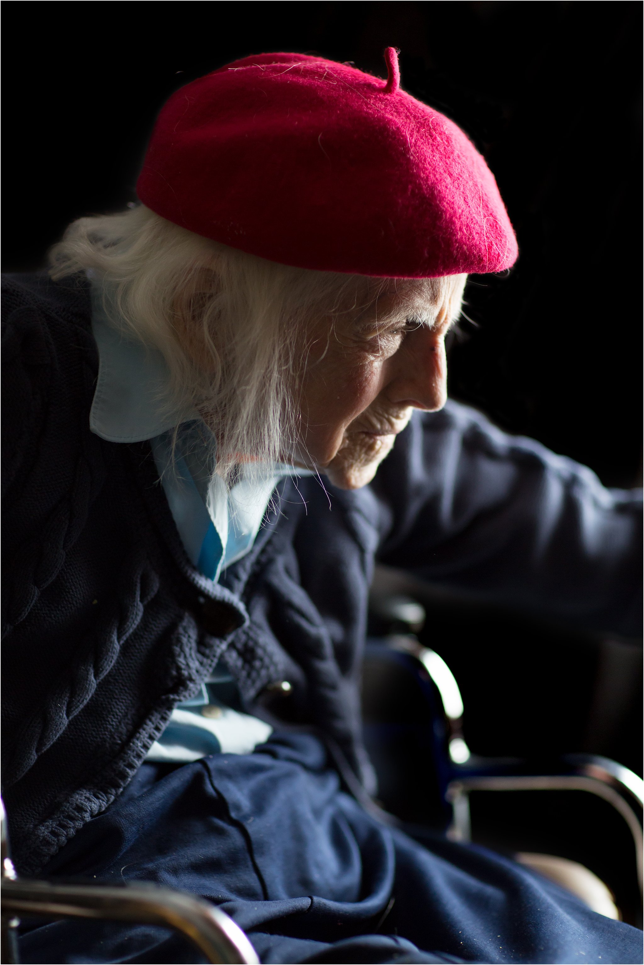 Portrait of Elderly French Woman