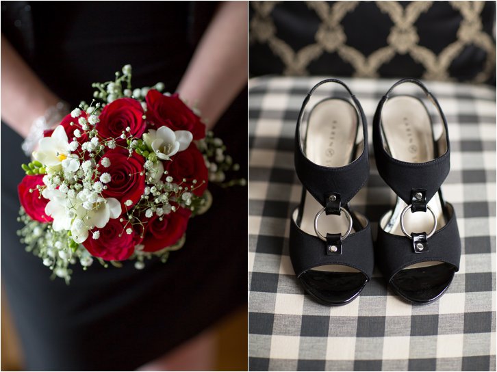 Bridal Bouquet and Black Shoes ©-2015-Maundy-Mitchell