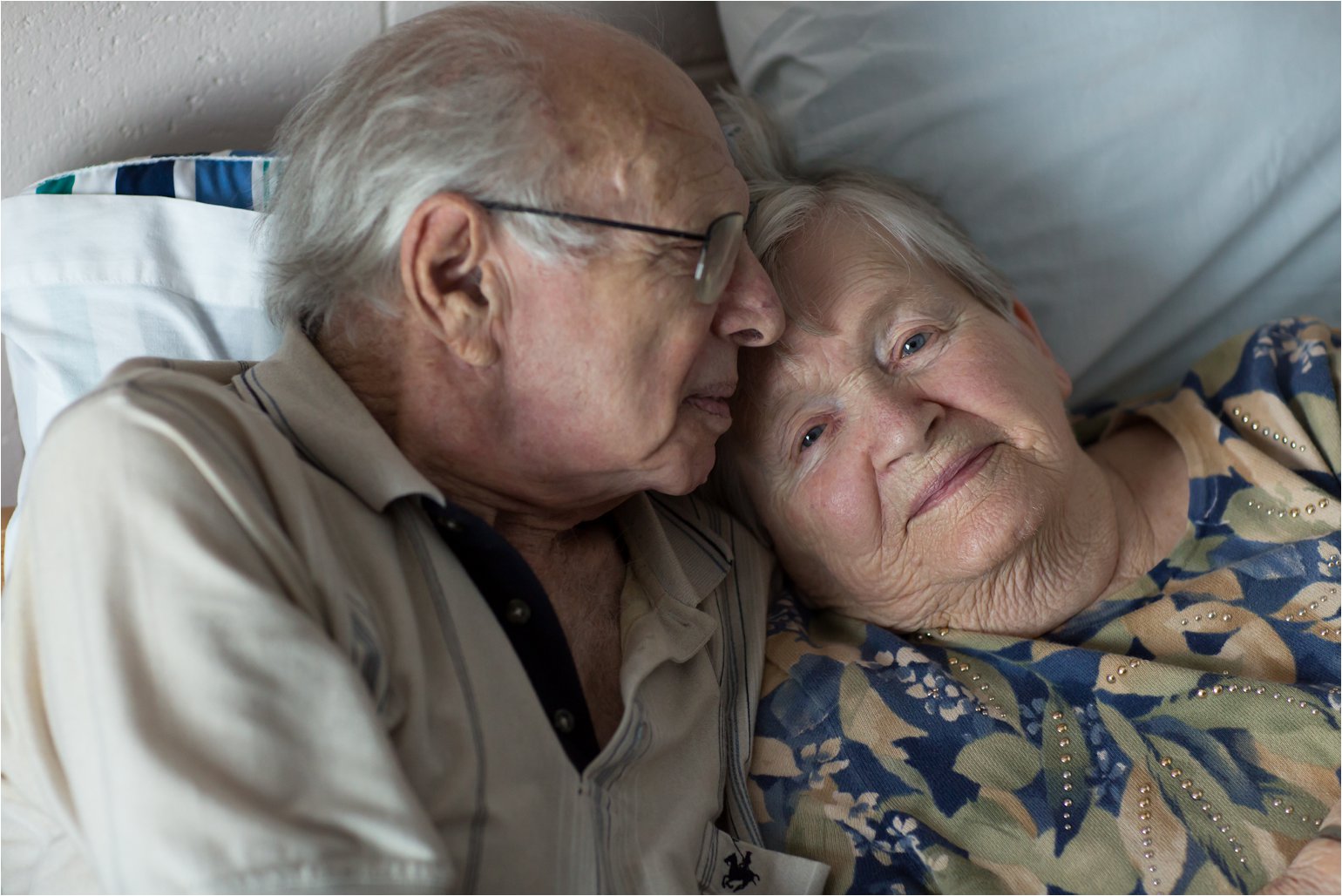 Elderly Couple on Bed (C) Maundy Mitchell