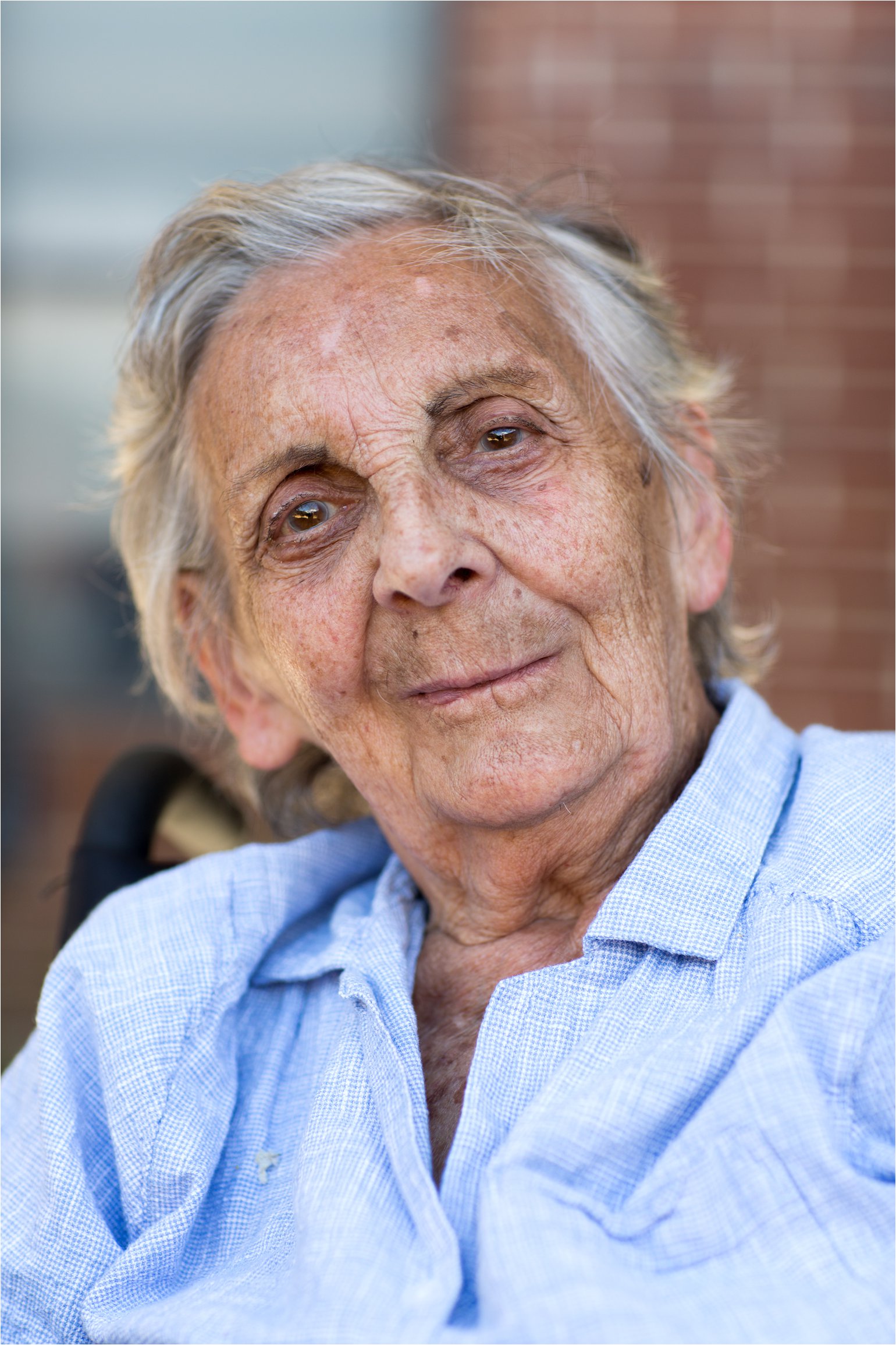 Elderly Woman in Blue (C) Maundy Mitchell