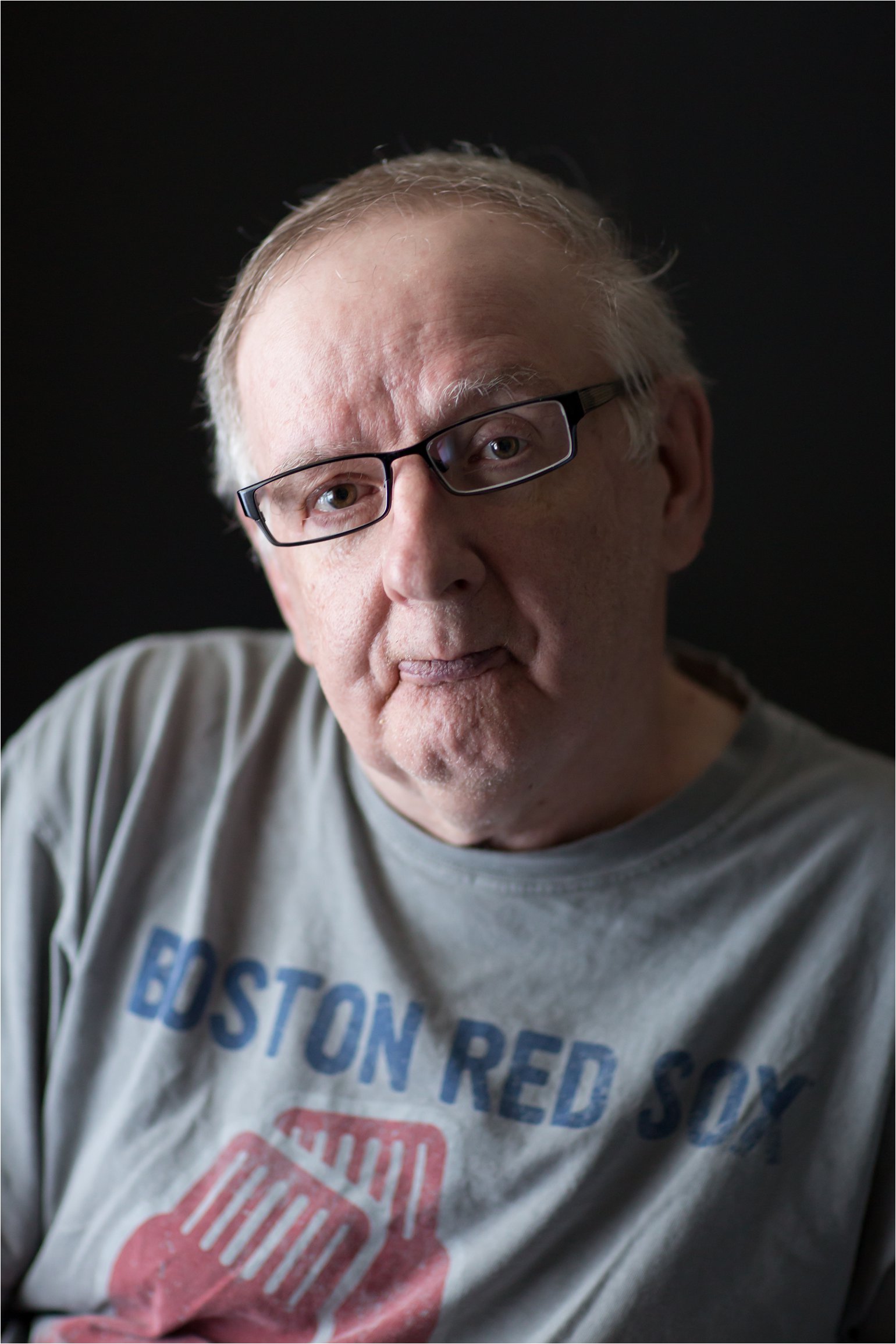 Portrait of Man Wearing Red Sox Shirt (C) Maundy Mitchell