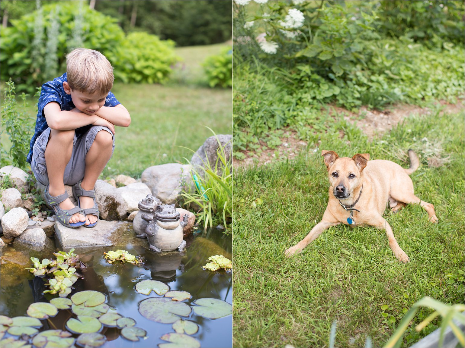 Boy and Dog at Frog Pond © 2015 Maundy Mitchell