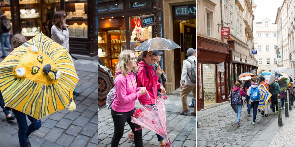Kids With Umbrellas in Prague (C) Maundy Mitchell