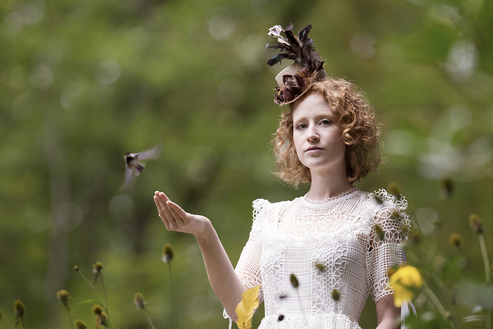 Portrait of Woman with Bird