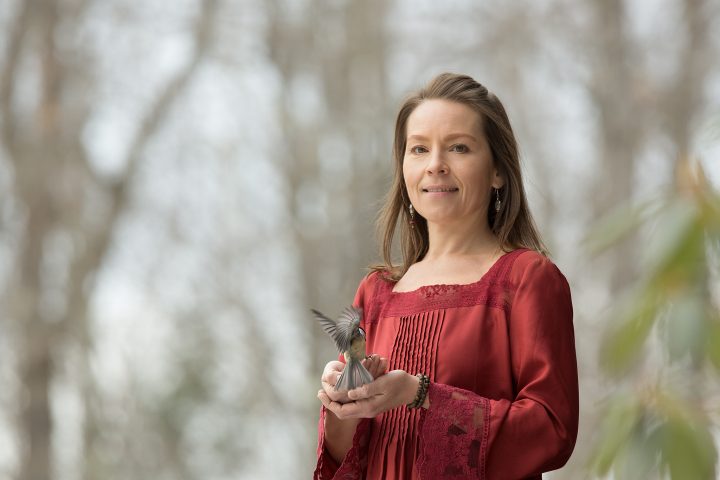 Portrait of Tish with a Bird © Maundy Mitchell 2017