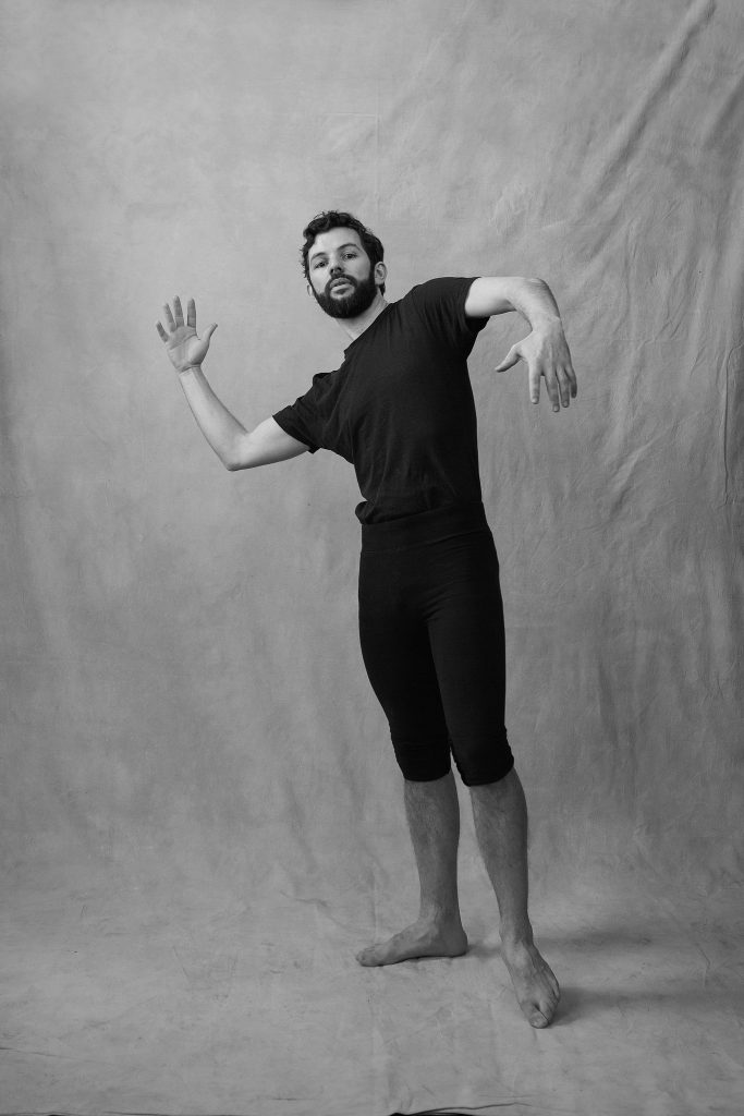 Irving Penn-style portrait of a London mime.