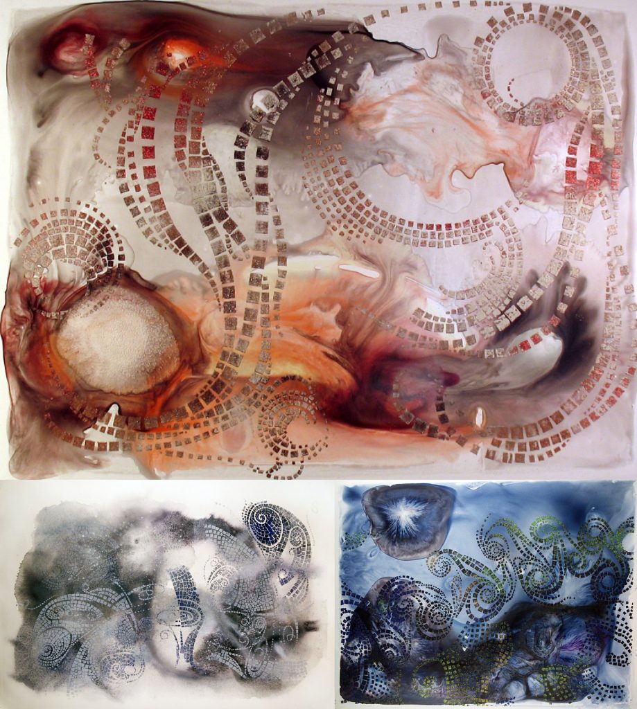 Mixed media prints by Davida Cook