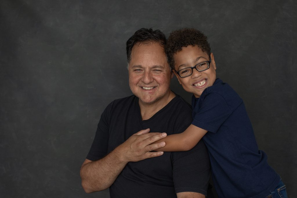 Father and son portrait