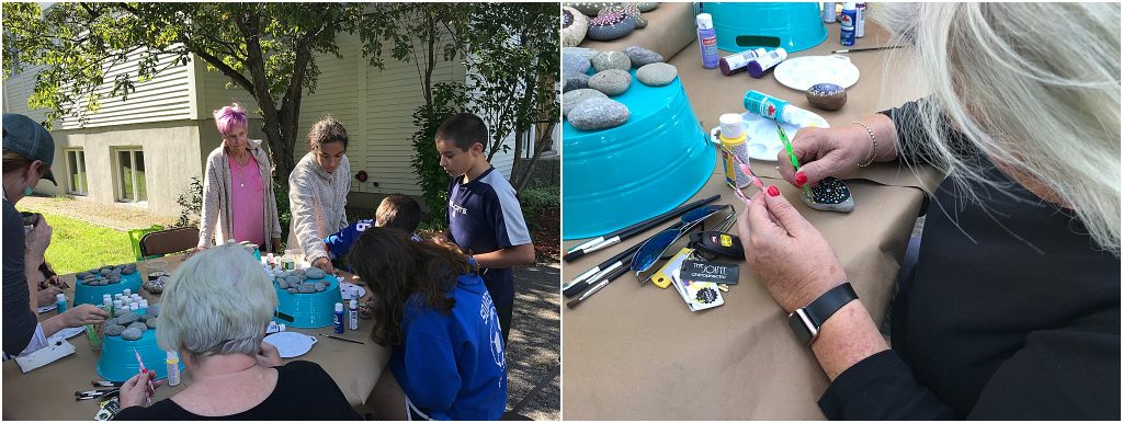 Mandala stone activity with Betsy Ayotte