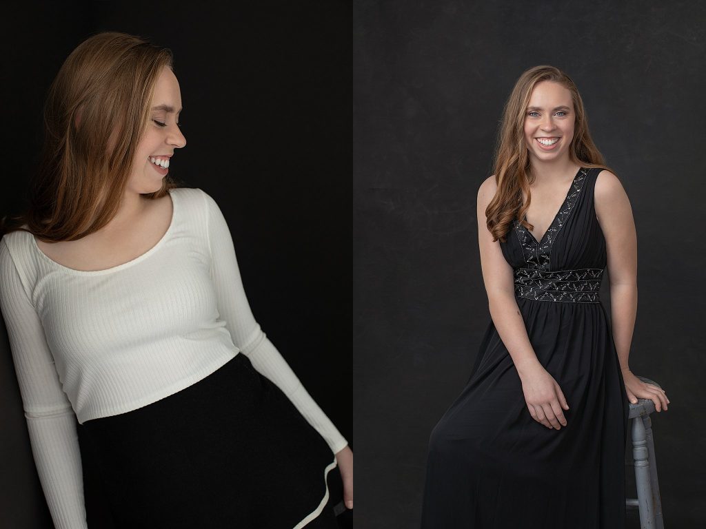 High school senior studio portraits