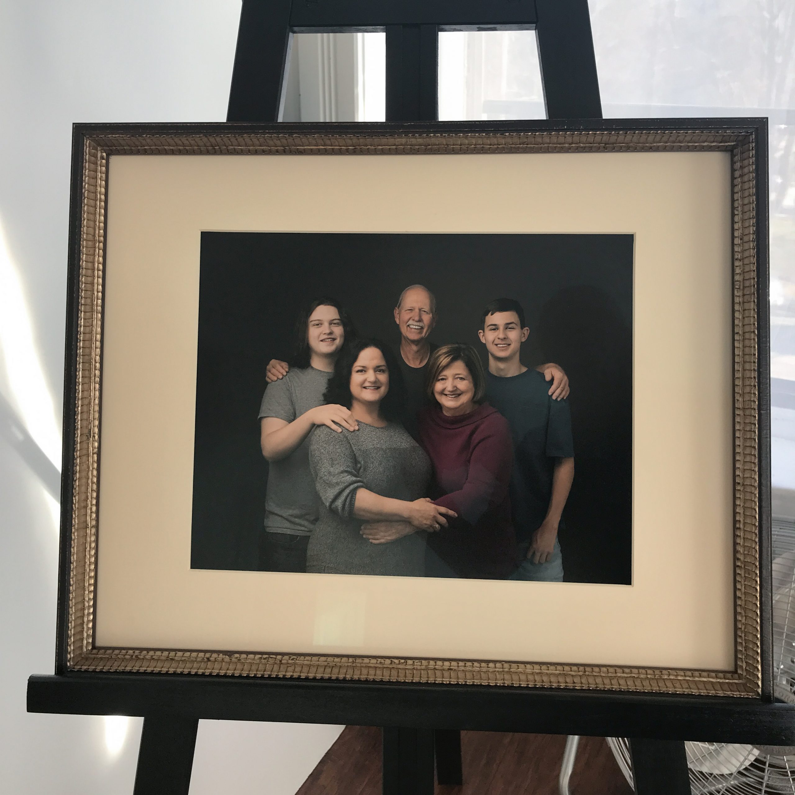 custom framed family portrait
