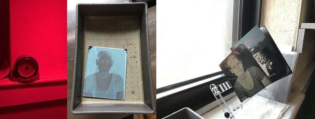 Wet plate collodion processing