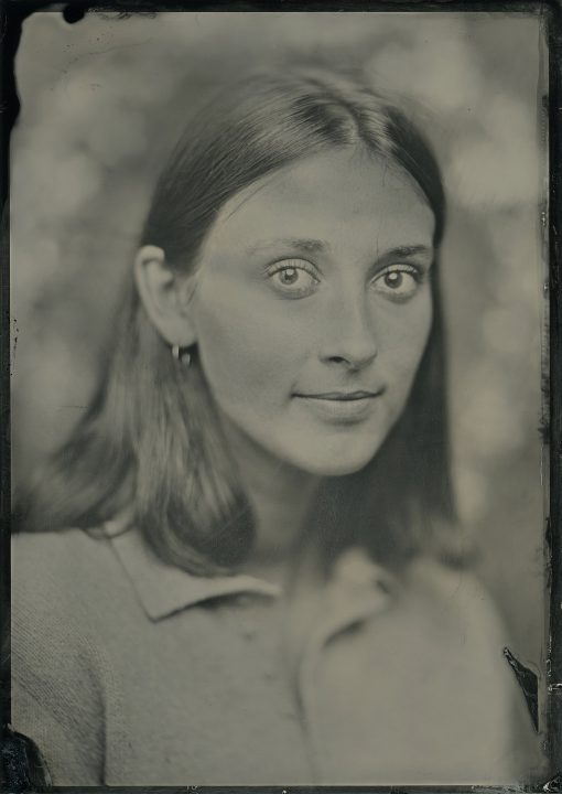 Tintype portrait for Anna, a graphic designer