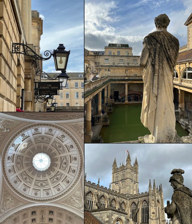 Four cell pics from the Roman Baths, in Bath, England