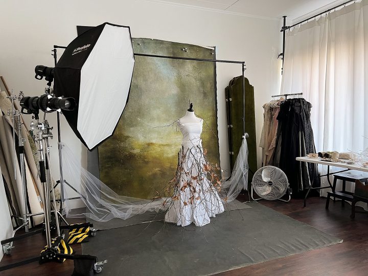 Behind the scenes - the making of Rebecca's "Winter's Mistress" outfit for her Unforgettable: the Over 50 Revolution portrait session