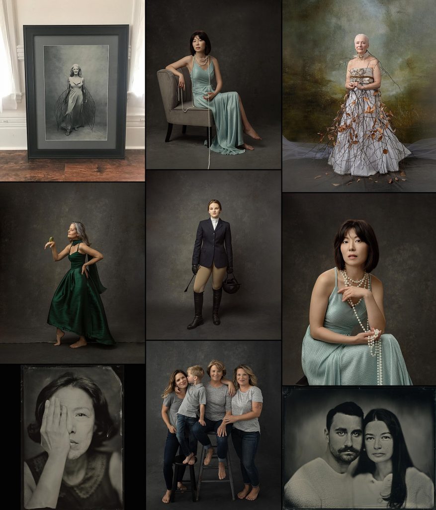 A collage of portrait photographer Maundy Mitchell's Top Nine images for 2022