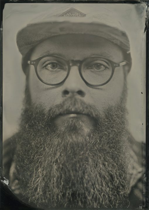 A tintype portrait for Michael - 5x7 handmade wet plate collodion image by Maundy Mitchell