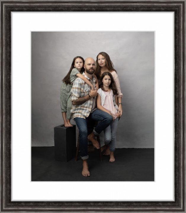 Custom framed wall portrait of the family - a lasting legacy