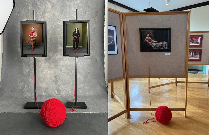 Some portraits from Knitted Together, in Maundy Mitchell's studio and on exhibit in Exeter, NH in January 2024