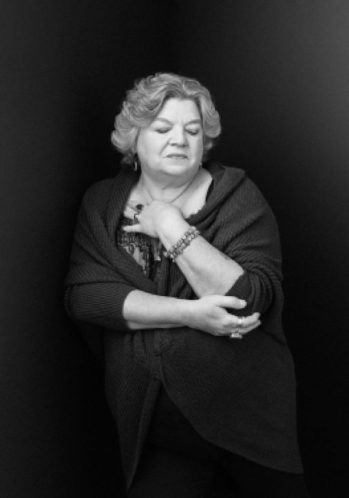 Black and white portrait of Maria for The Over 50 Revolution