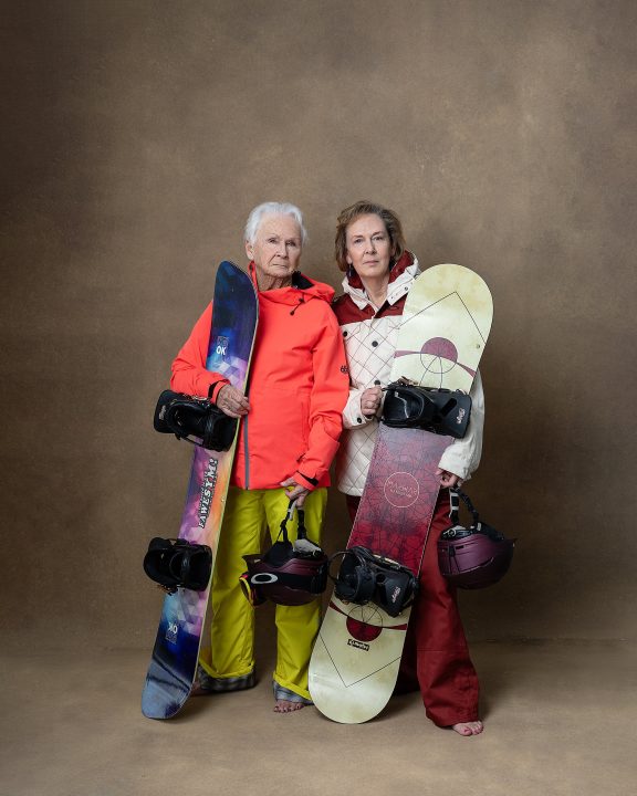 Portrait of Ginny & Terri, mother & daughter, for The Over 50 Revolution 