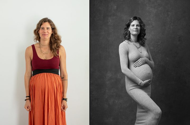 Maternity - before & after styling, lighting, and direction