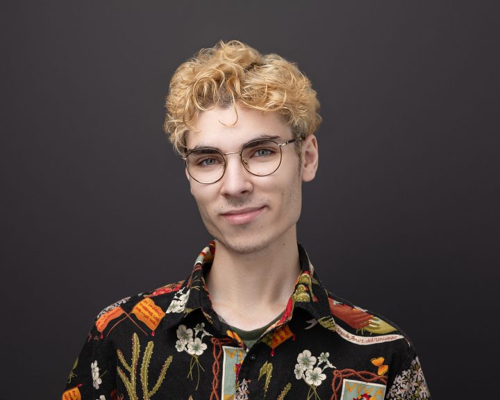A new headshot for stage manager Nikita Chernin